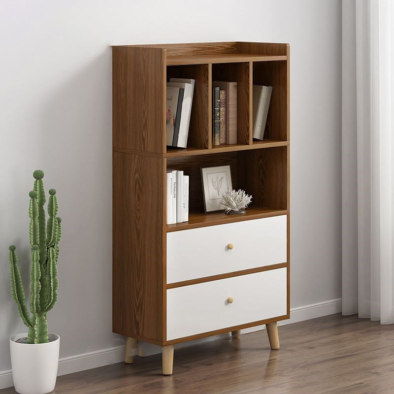 Libreria moderna per finiture opache in legno Bookcase con archiviazione dei cassetti