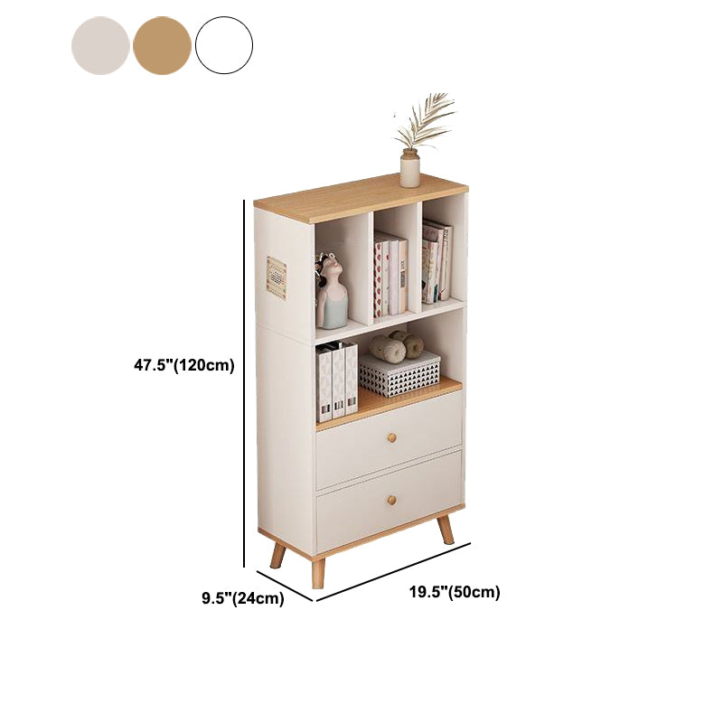 Libreria moderna per finiture opache in legno Bookcase con archiviazione dei cassetti