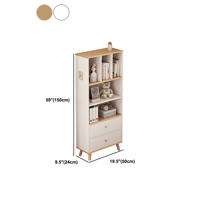 Libreria moderna per finiture opache in legno Bookcase con archiviazione dei cassetti