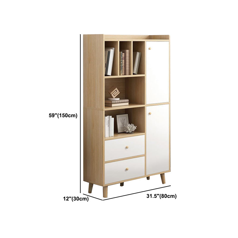 Libreria moderna per finiture opache in legno Bookcase con archiviazione dei cassetti