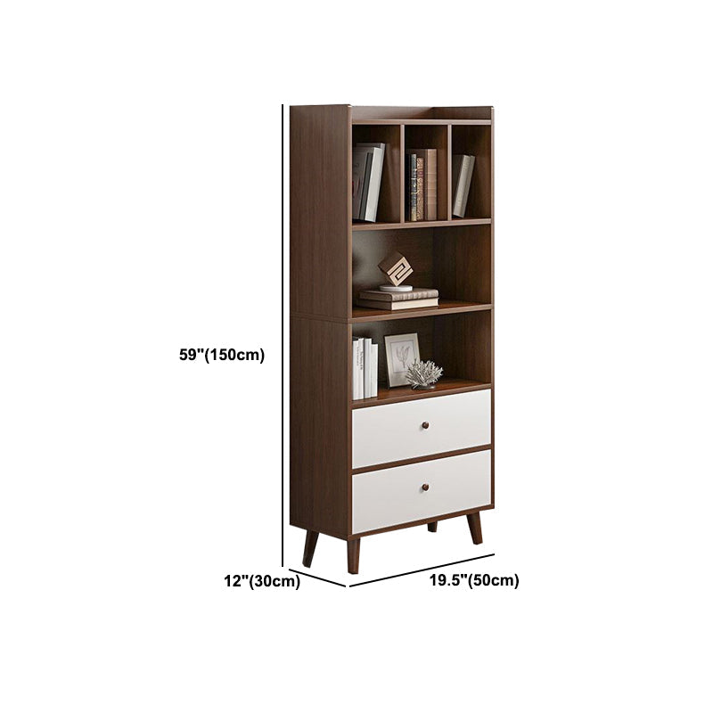 Libreria moderna per finiture opache in legno Bookcase con archiviazione dei cassetti