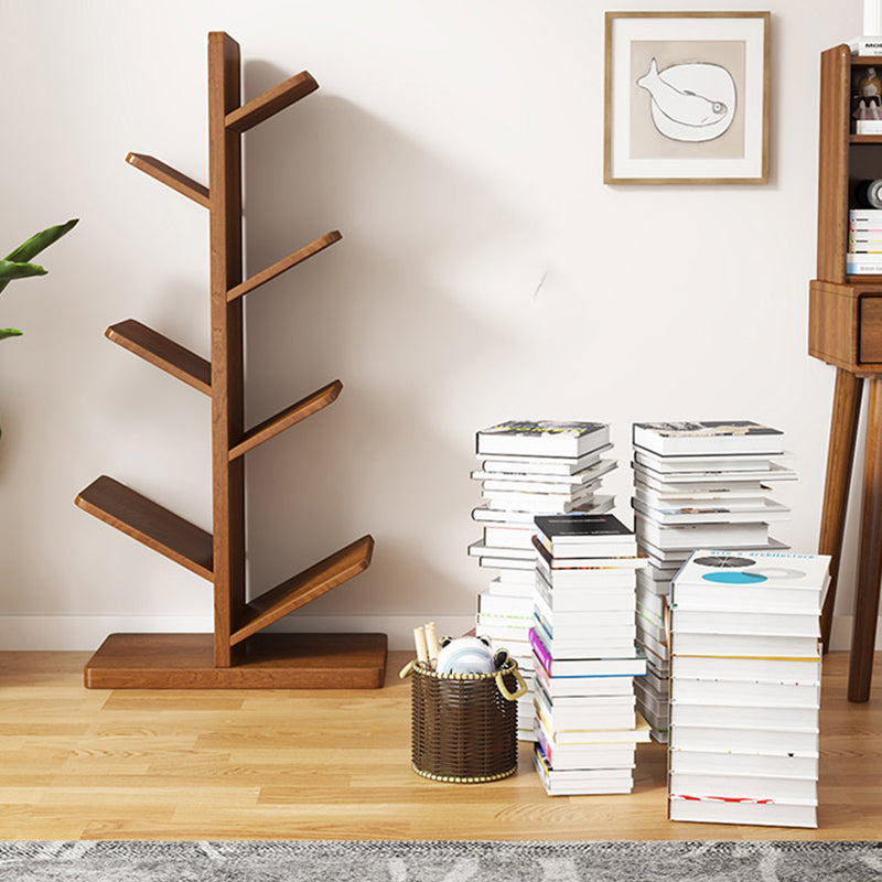 Modern Wood Bookshelf Geometric Vertical Open Shelf Bookcase Clearhalo 'Bookcases' 'furn' 'furn_bookcases' 'Furniture' 'Office Furniture' 5821316