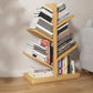 Modern Wood Bookshelf Geometric Vertical Open Shelf Bookcase 22"L x 11.8"W x 31.5"H Wood Clearhalo 'Bookcases' 'furn' 'furn_bookcases' 'Furniture' 'Office Furniture' 5821317