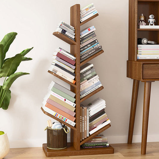 Modern Wood Bookshelf Geometric Vertical Open Shelf Bookcase Clearhalo 'Bookcases' 'furn' 'furn_bookcases' 'Furniture' 'Office Furniture' 5821321