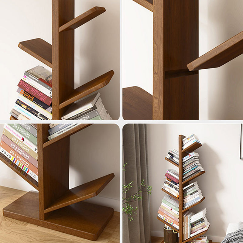 Modern Wood Bookshelf Geometric Vertical Open Shelf Bookcase Clearhalo 'Bookcases' 'furn' 'furn_bookcases' 'Furniture' 'Office Furniture' 5821325