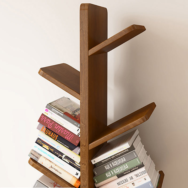 Modern Wood Bookshelf Geometric Vertical Open Shelf Bookcase Clearhalo 'Bookcases' 'furn' 'furn_bookcases' 'Furniture' 'Office Furniture' 5821326