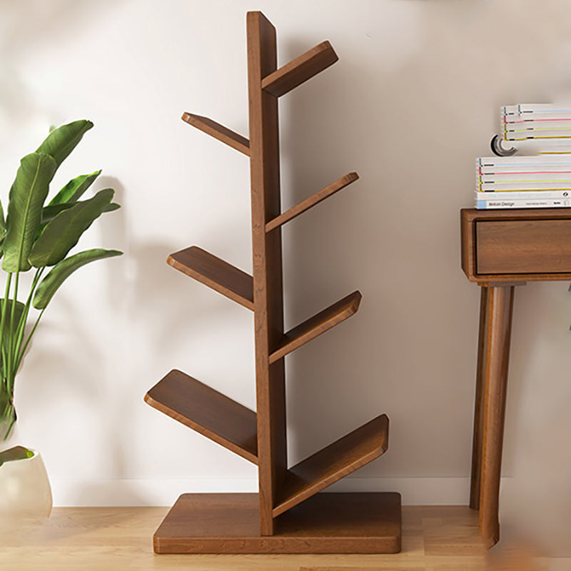 Modern Wood Bookshelf Geometric Vertical Open Shelf Bookcase Clearhalo 'Bookcases' 'furn' 'furn_bookcases' 'Furniture' 'Office Furniture' 5821329