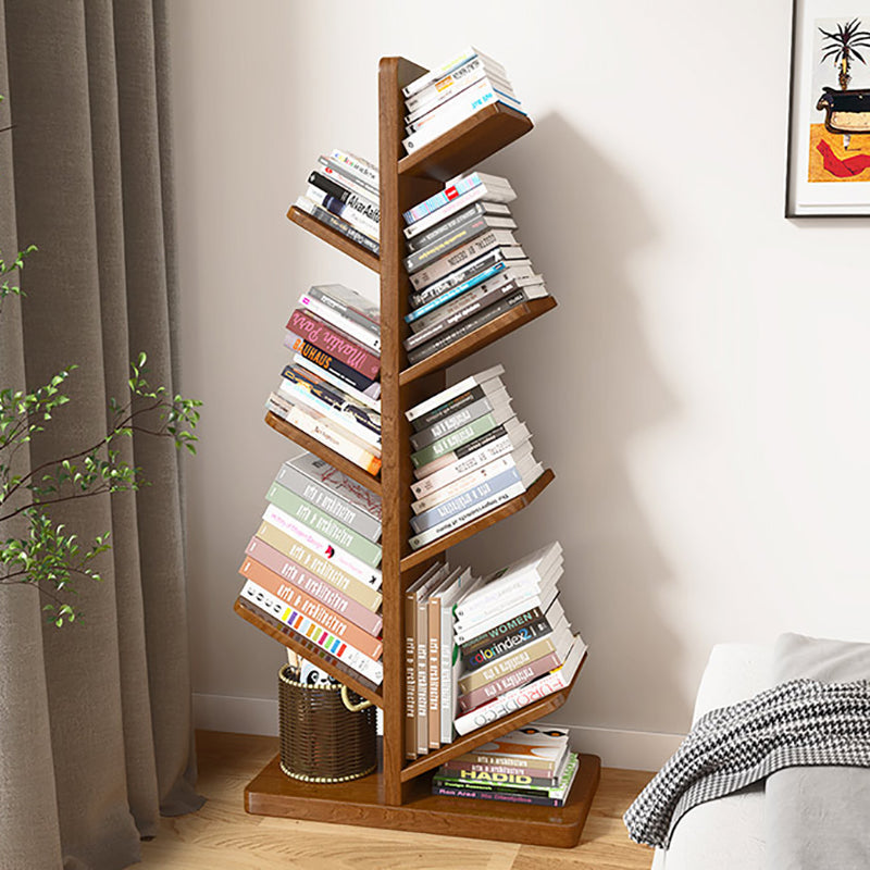 Modern Wood Bookshelf Geometric Vertical Open Shelf Bookcase Clearhalo 'Bookcases' 'furn' 'furn_bookcases' 'Furniture' 'Office Furniture' 5821330