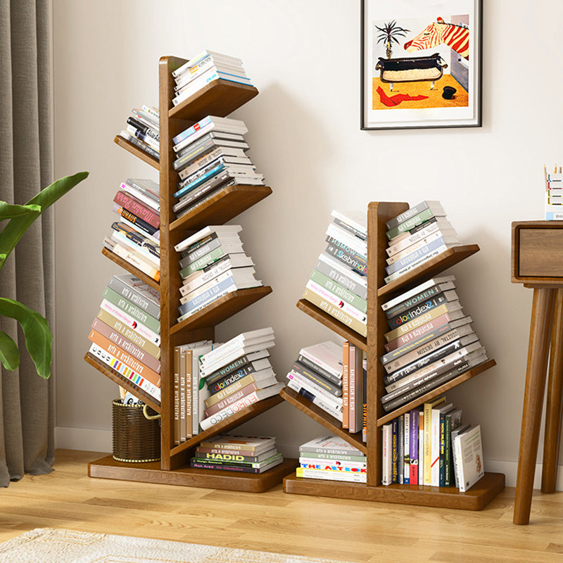 Modern Wood Bookshelf Geometric Vertical Open Shelf Bookcase Clearhalo 'Bookcases' 'furn' 'furn_bookcases' 'Furniture' 'Office Furniture' 5821331