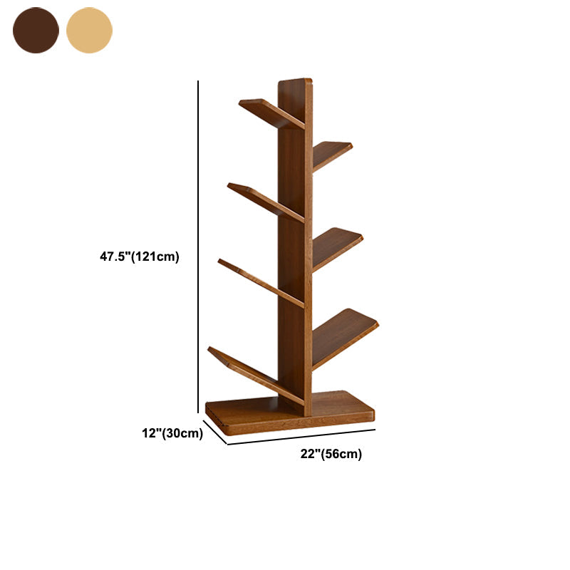 Modern Wood Bookshelf Geometric Vertical Open Shelf Bookcase Clearhalo 'Bookcases' 'furn' 'furn_bookcases' 'Furniture' 'Office Furniture' 5821333