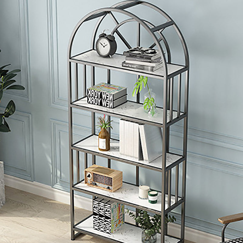 70.9" H X 11.8" W Modern Book Shelf Metal Open Bookcase for Home Office