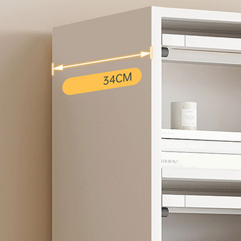 モダンなエンジニアリングウッドシェルフ本棚の床は、ドア付きのホームブックシェルフを閉めた