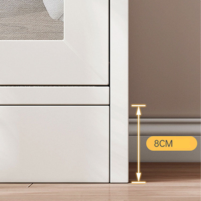 モダンなエンジニアリングウッドシェルフ本棚の床は、ドア付きのホームブックシェルフを閉めた