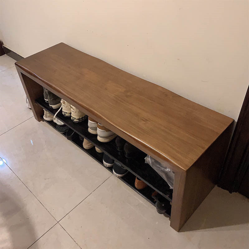 Solid Wood Rectangle Entryway Bench with Storage Entryway and Bedroom Bench Clearhalo 'Benches' 'Chairs & Seating' 'furn' 'furn_benches' 'Furniture' 'Living Room Furniture' 5821408