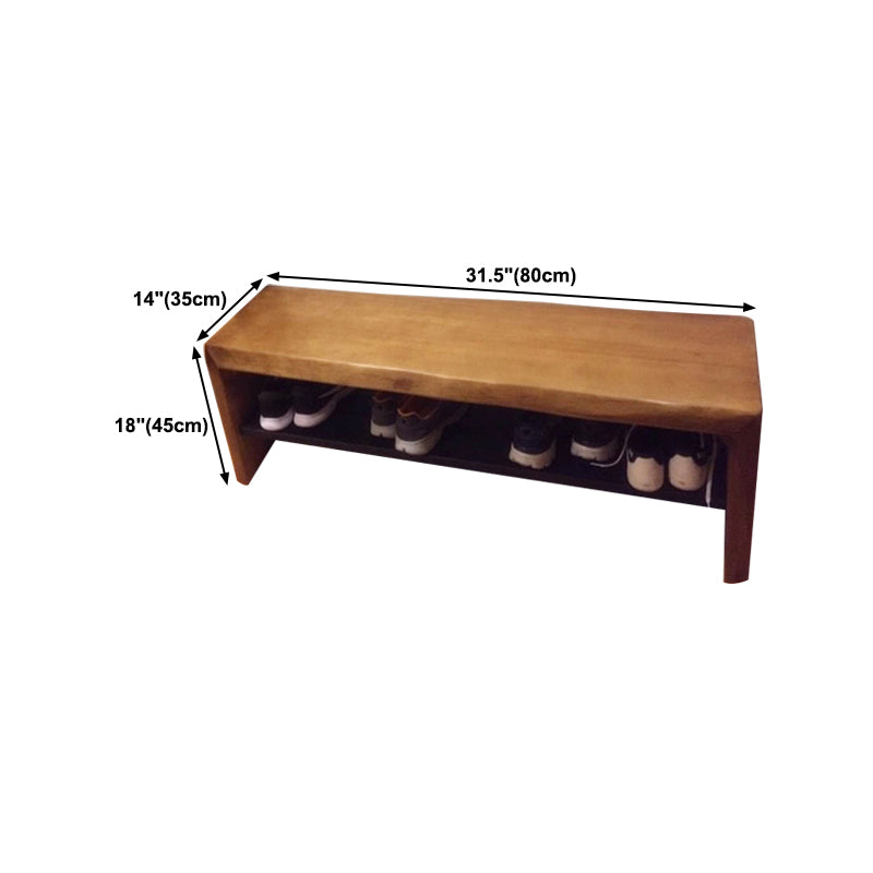 Solid Wood Rectangle Entryway Bench with Storage Entryway and Bedroom Bench Clearhalo 'Benches' 'Chairs & Seating' 'furn' 'furn_benches' 'Furniture' 'Living Room Furniture' 5821419