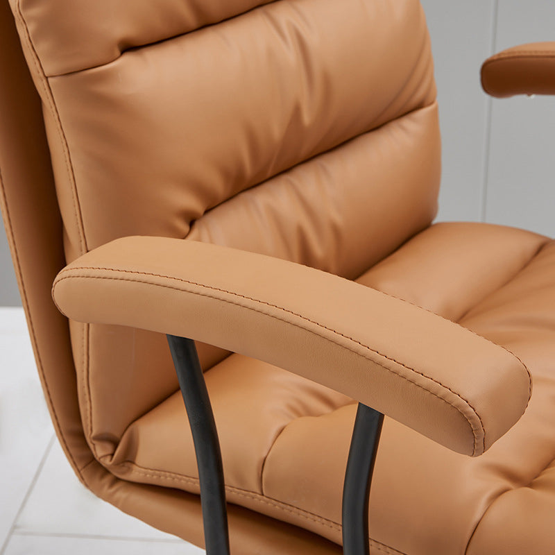 Contemporary Arm Chair Upholstered Adjustable Seat Height Office Chair Clearhalo 'furn' 'furn_office_chair' 'Furniture' 'Office Chairs' 'Office Furniture' 'office_chair' 5821443
