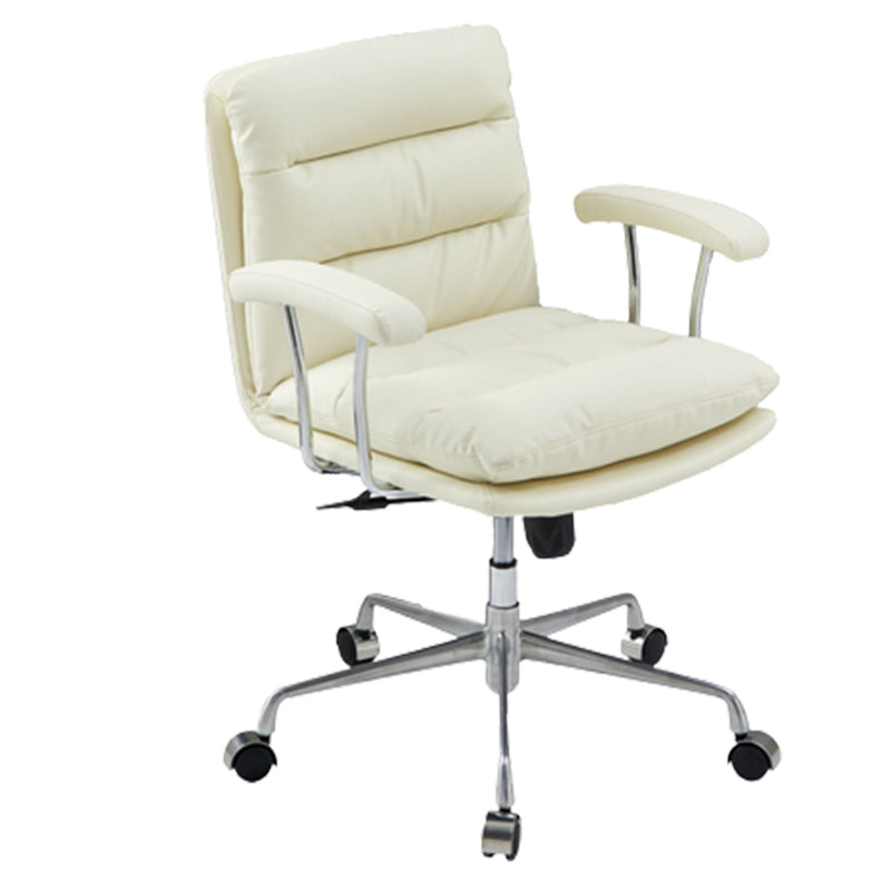 Contemporary Arm Chair Upholstered Adjustable Seat Height Office Chair Clearhalo 'furn' 'furn_office_chair' 'Furniture' 'Office Chairs' 'Office Furniture' 'office_chair' 5821452