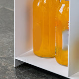 Comodino da tavolo in metallo industriale 16,73 "comodino da letto alto