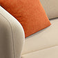 Foldable Light Brown Sofa Bed with Storage Sewn Pillow Back Sofa