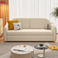 Beige Modern Slipcovered Sofa Bed Sloped Arm Sofa with Storage 69"L x 33.5"W x 33.5"H Clearhalo 'furn' 'furn_sofas' 'Furniture' 'Living Room Furniture' 'Sofa' 'sofas' 5822115