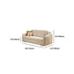 Beige Modern Slipcovered Sofa Bed Sloped Arm Sofa with Storage Clearhalo 'furn' 'furn_sofas' 'Furniture' 'Living Room Furniture' 'Sofa' 'sofas' 5822128