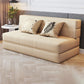 Contemporary Linen Armless Sofa Bed Slipcovered for Living Room