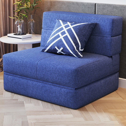 Contemporary Linen Armless Sofa Bed Slipcovered for Living Room