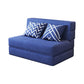 Contemporary Linen Armless Sofa Bed Slipcovered for Living Room