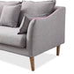 Modern Fabric Stationary Sofa 1/3-seat Flared Arm Sofa in Grey Clearhalo 'furn' 'furn_sofas' 'Furniture' 'Living Room Furniture' 'Sofa' 'sofas' 5822191