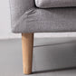 Modern Fabric Stationary Sofa 1/3-seat Flared Arm Sofa in Grey Clearhalo 'furn' 'furn_sofas' 'Furniture' 'Living Room Furniture' 'Sofa' 'sofas' 5822194