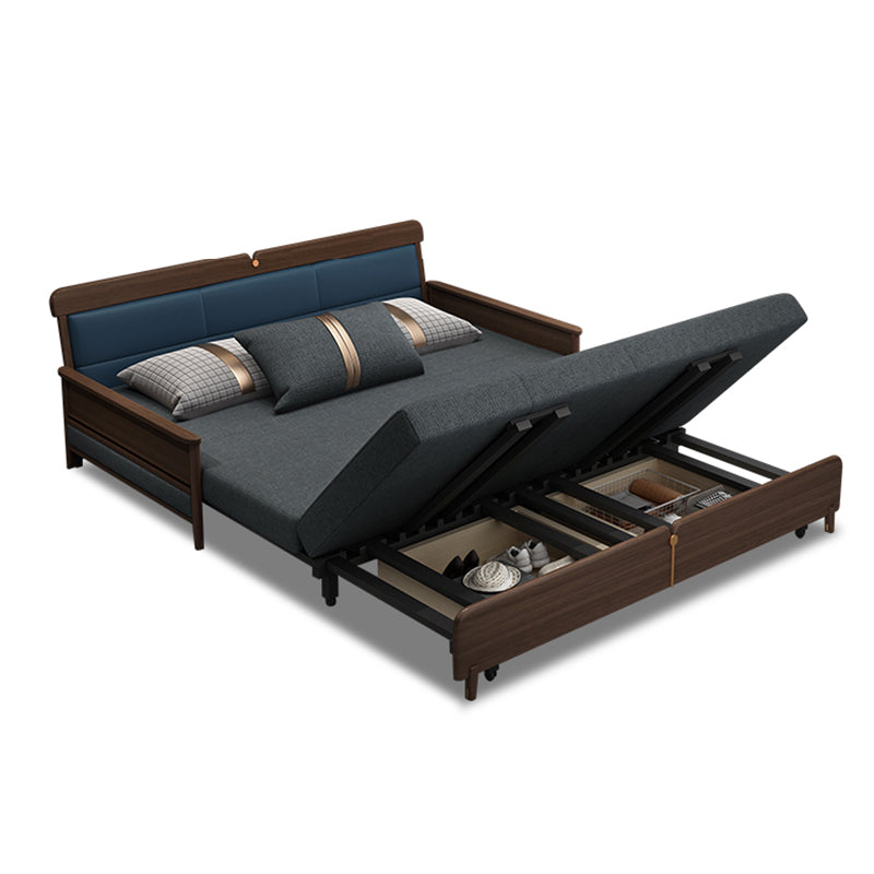 Il divano a braccia moderno con divano di biancheria da deposito in marrone