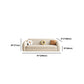 Contemporary Wool Sofa Cushions Back Sofa Bed in Beige For Living Room