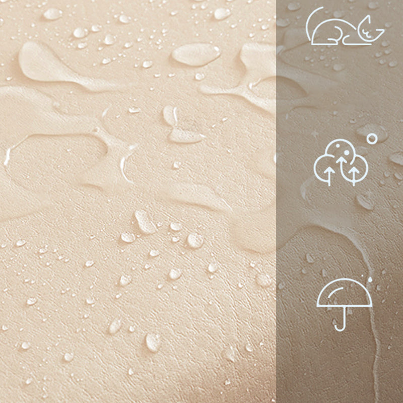 Faux Leather Sofa 37.40" W Convertible Sofa Bed in White for Living Room Clearhalo 'furn' 'furn_sofas' 'Furniture' 'Living Room Furniture' 'Sofa' 'sofas' 5822260