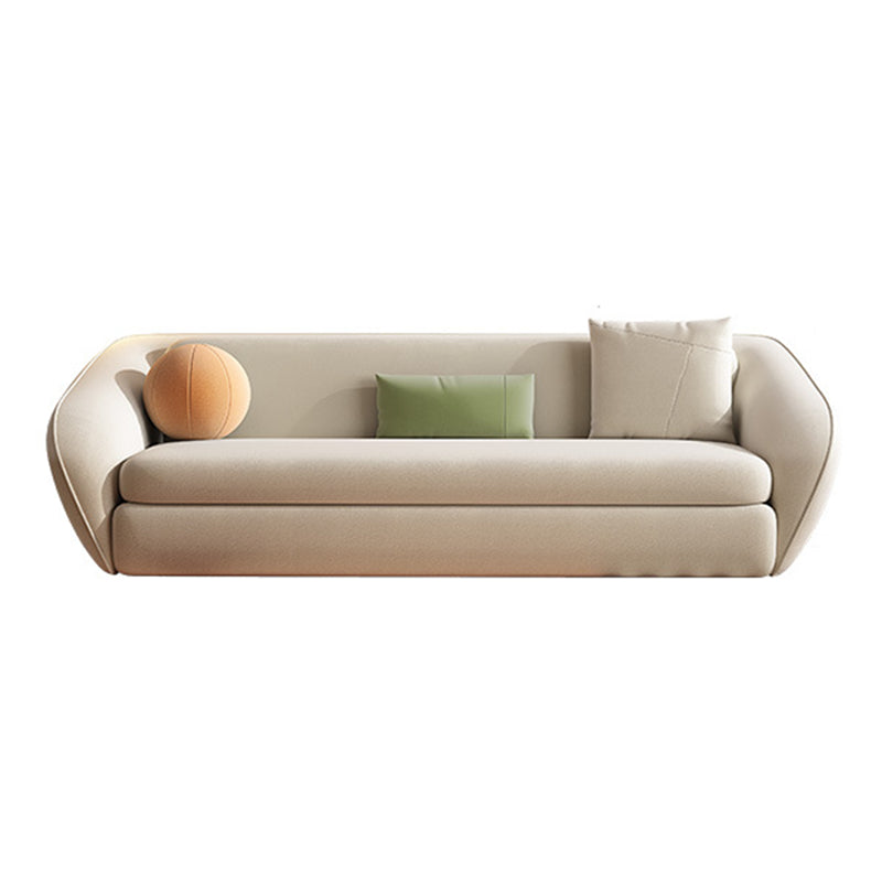 64.96 "l Lederen bank wit cabriolebeerbed met strakke achterkant