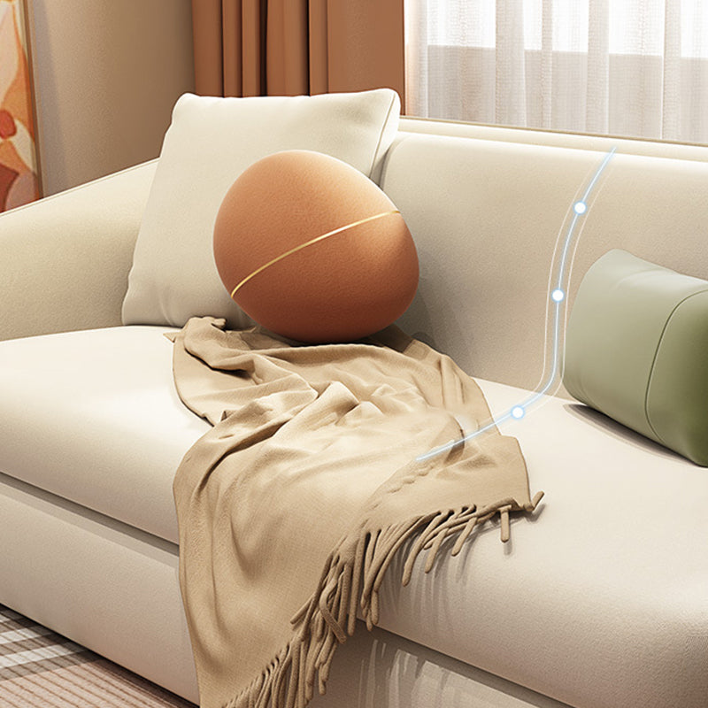 64.96 "l Lederen bank wit cabriolebeerbed met strakke achterkant