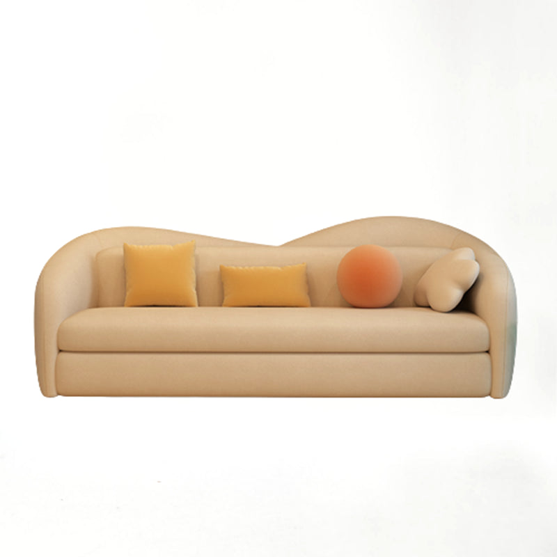 Divano convertibile divano in fico in pelle con braccio inclinato in bianco