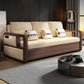 Modernism Brown Fabric Sofa Bed Solid Wood Sofa with Storage Clearhalo 'furn' 'furn_sofas' 'Furniture' 'Living Room Furniture' 'Sofa' 'sofas' 5822291