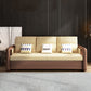 Modernism Brown Fabric Sofa Bed Solid Wood Sofa with Storage Clearhalo 'furn' 'furn_sofas' 'Furniture' 'Living Room Furniture' 'Sofa' 'sofas' 5822292