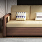 Modernism Brown Fabric Sofa Bed Solid Wood Sofa with Storage Clearhalo 'furn' 'furn_sofas' 'Furniture' 'Living Room Furniture' 'Sofa' 'sofas' 5822297