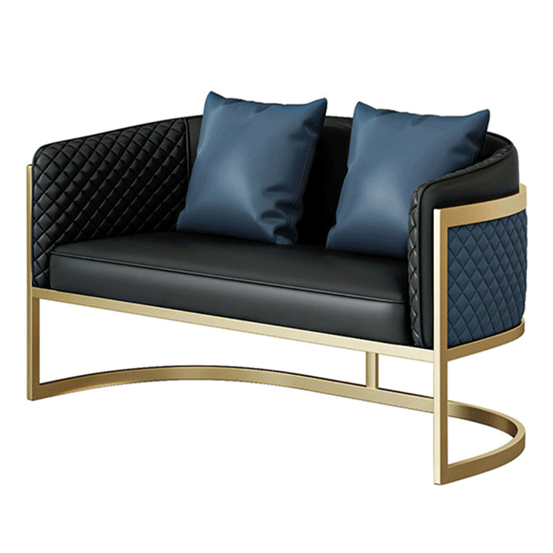 Divano in pelle finta divano a braccio di smoking moderno con acqua stretta resistente