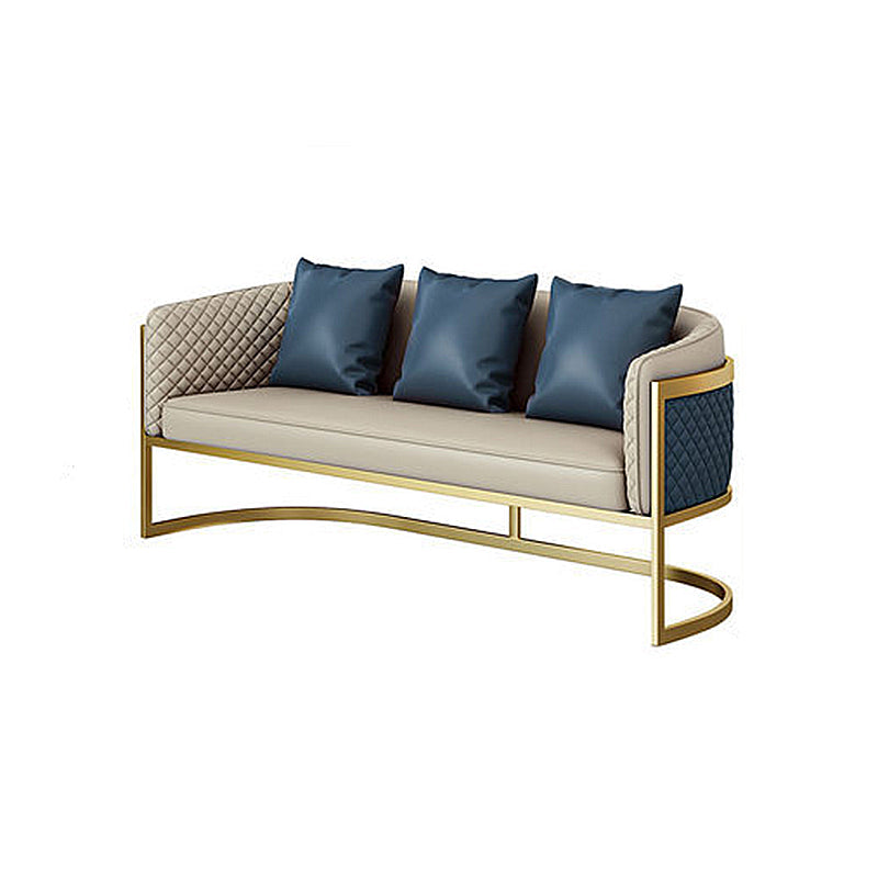 Divano in pelle finta divano a braccio di smoking moderno con acqua stretta resistente