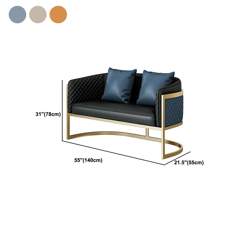 Divano in pelle finta divano a braccio di smoking moderno con acqua stretta resistente