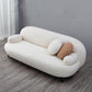 Pillow Top Arm Sofa Modern Wool 29.9-Inch High Sofa in White