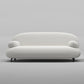 Pillow Top Arm Sofa Modern Wool 29.9-Inch High Sofa in White