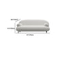 Pillow Top Arm Sofa Modern Wool 29.9-Inch High Sofa in White