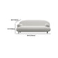 Pillow Top Arm Sofa Modern Wool 29.9-Inch High Sofa in White