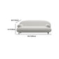 Pillow Top Arm Sofa Modern Wool 29.9-Inch High Sofa in White