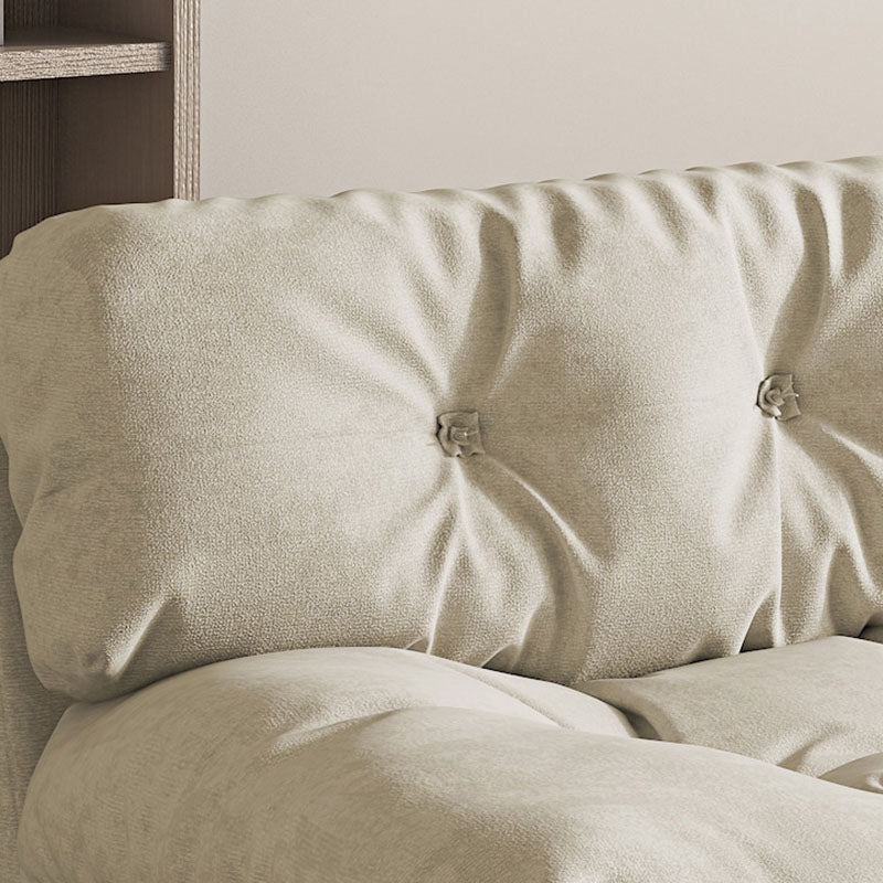 Modern de almohada cosida de almohada en sofá resistente a la mancha beige/naranja