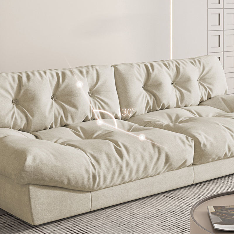 Modern de almohada cosida de almohada en sofá resistente a la mancha beige/naranja