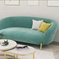 Velvet Tuxedo Arm 29.52" Wide Contemporary Sofa for Living Room